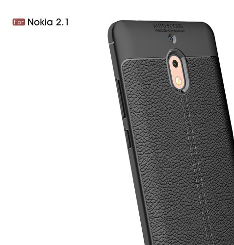 قاب محافظ طرح چرم Nokia 2.1 2018 Auto Focus Jelly Case