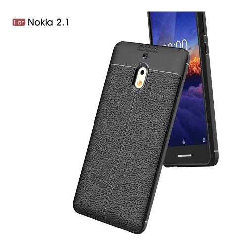 قاب محافظ طرح چرم Nokia 2.1 2018 Auto Focus Jelly Case