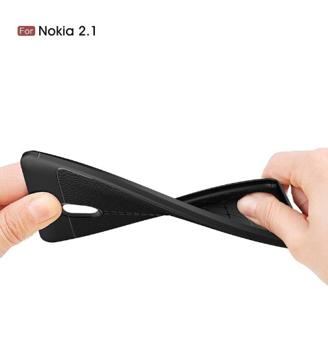 قاب محافظ طرح چرم Nokia 2.1 2018 Auto Focus Jelly Case