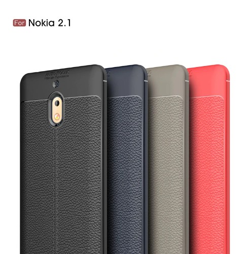 قاب محافظ طرح چرم Nokia 2.1 2018 Auto Focus Jelly Case