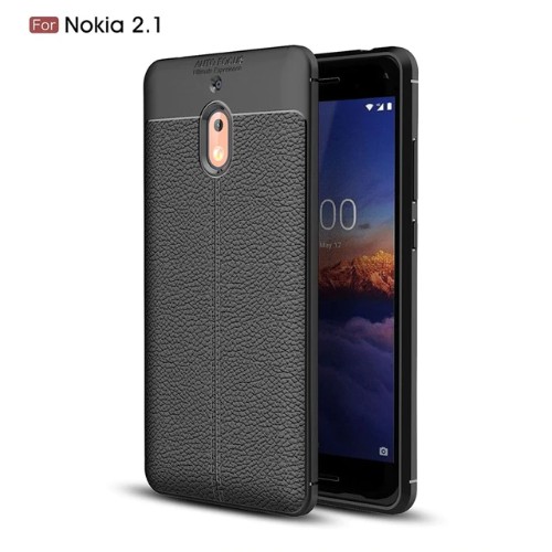 قاب محافظ طرح چرم Nokia 2.1 2018 Auto Focus Jelly Case