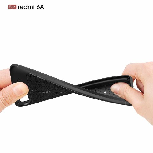 قاب محافظ طرح چرم Xiaomi Redmi 6a Auto Focus