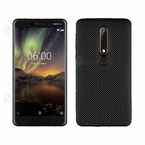 کاور فیبر کربنی Haimen مناسب Nokia 6.1 2018