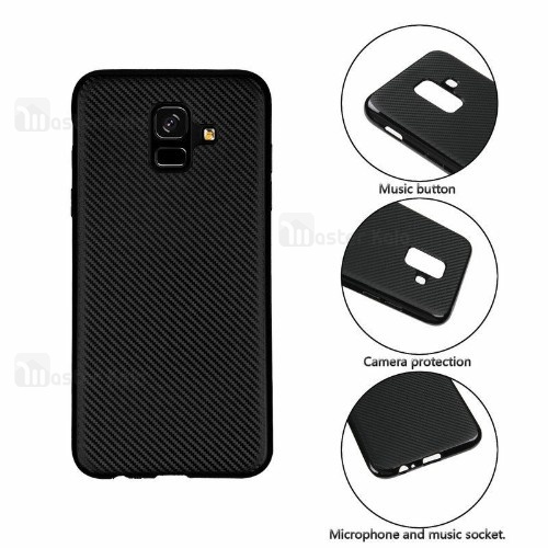 قاب فیبر کربنی Samsung Galaxy A6 2018 Haimen Fiber Carbon Texture