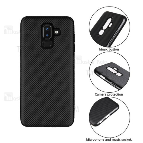 قاب فیبر کربنی Samsung Galaxy J8 2018 / J810 Haimen Fiber Carbon Texture