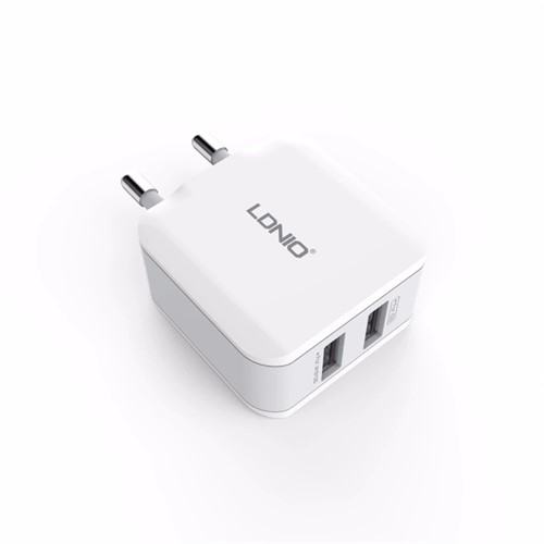 آداپتور شارژر دو پورت الدینیو LDNIO A2201 Charger Adapter همراه با کابل