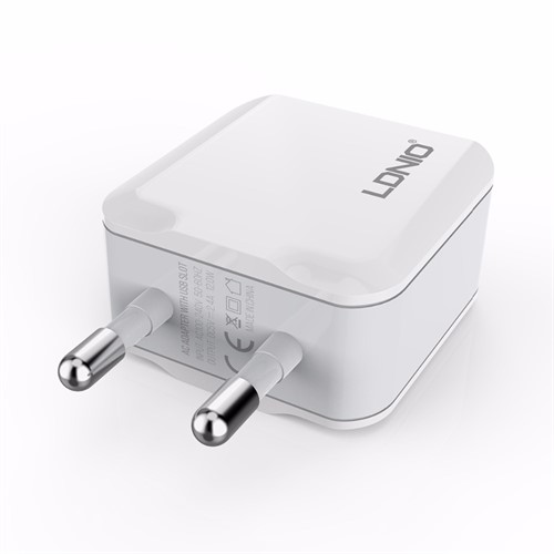 آداپتور شارژر دو پورت الدینیو LDNIO A2201 Charger Adapter همراه با کابل