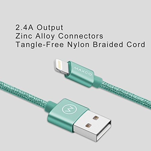 کابل کنفی لایتنینگ Maxco ML-H100 Glitter MFi Lightning با تاییدیه MFi