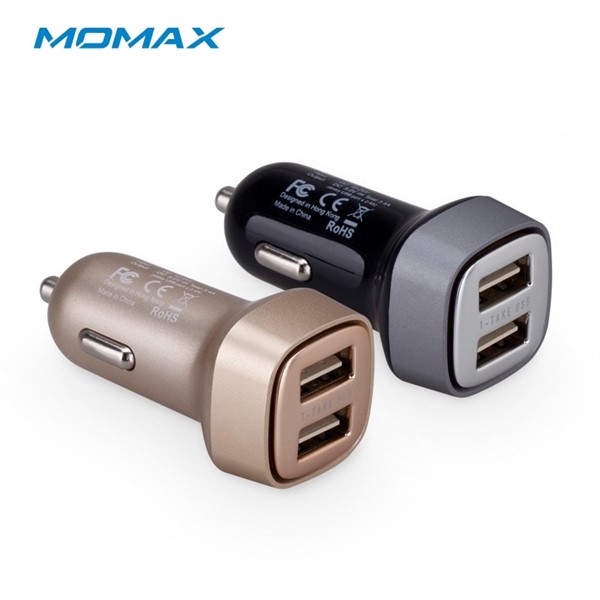 شارژر فندکی 2 پورت مومکس Momax UC4 Dual USB Port Car Charger