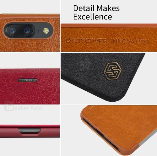 کیف چرمی OnePlus 5T Nillkin Qin Leather Case