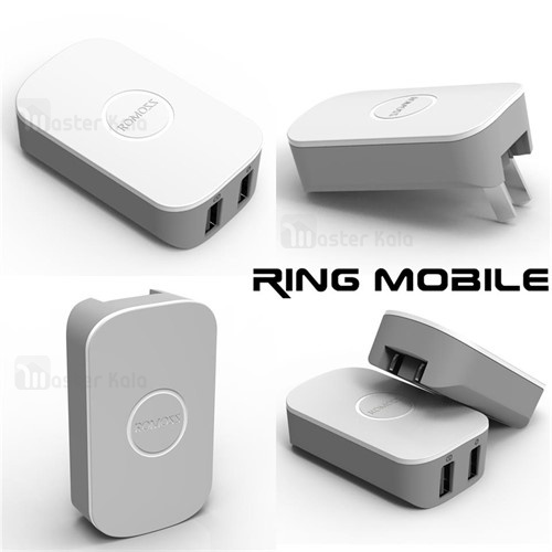 شارژر دیواری 2 پورت 2.1 آمپر روموس ROMOSS AC12 همراه با کابل