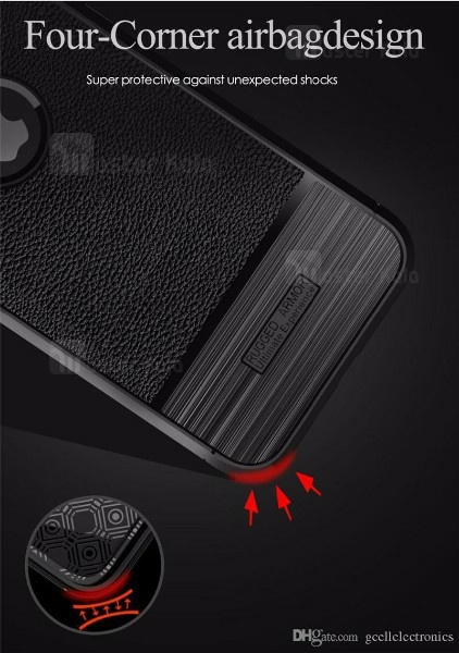 قاب فیبر کربنی Apple iPhone XS Max Becation Litchi Rugged Armor Case