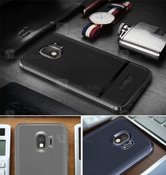 قاب فیبر کربنی Samsung Galaxy J4 2018 / J400 Becation Litchi Rugged Armor Case