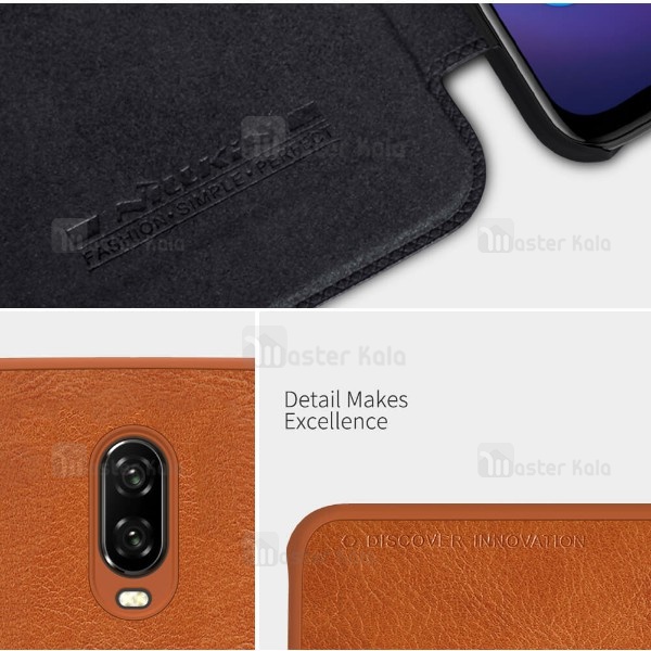 کیف چرمی نیلکین مدل Qin مناسب OnePlus 6T