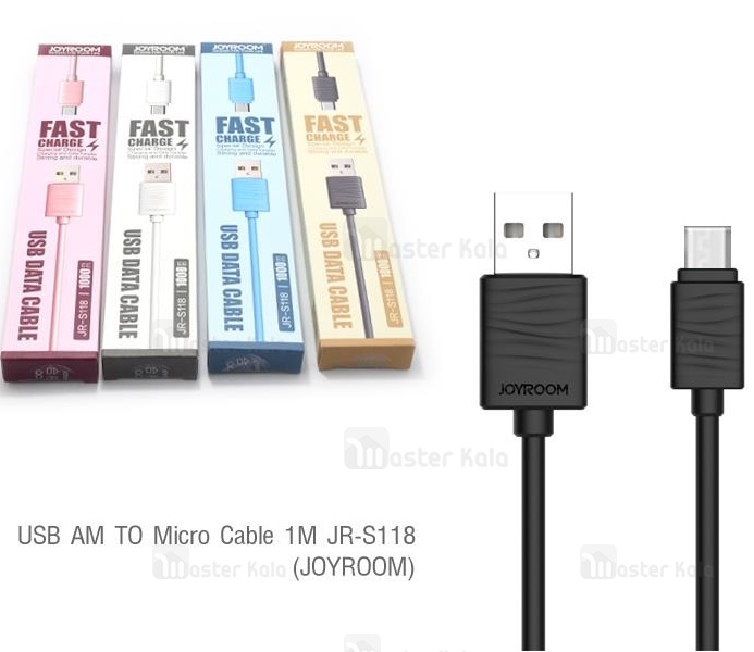کابل شارژ میکرو یو اس بی جویروم Joyroom JR-S118 به طول یک متر