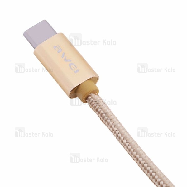 کابل شارژ Type C اوی Awei CL-960 با توان 2.1 آمپر و طراحی کنفی
