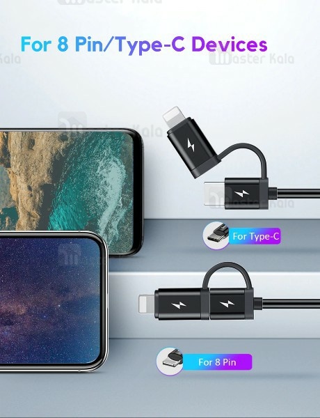 شارژر فندکی 4.8 آمپر بیسوس Baseus Enjoy Together همراه با کابل دو سر
