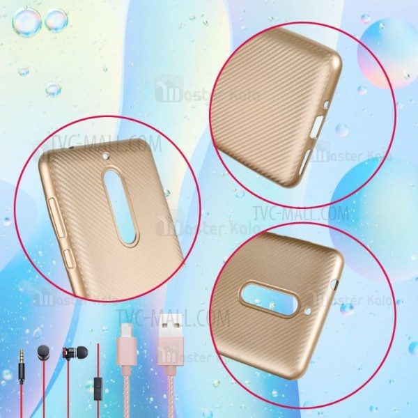 قاب فیبر کربنی Nokia 5 Haimen Fiber Carbon Texture