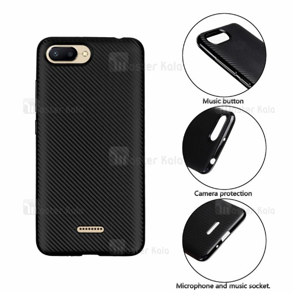 قاب فیبر کربنی Xiaomi Redmi 6 Haimen Fiber Carbon Texture
