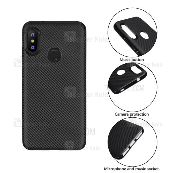 قاب فیبر کربنی Xiaomi Redmi 6 Pro / Mi A2 Lite Haimen Fiber Carbon Texture
