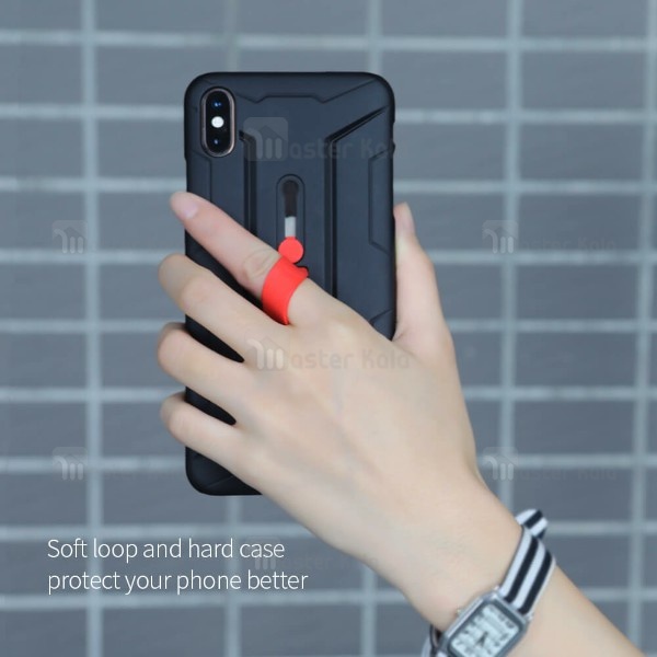 قاب محافظ انگشتی نیلکین آیفون Apple iPhone XS Max Grip case with finger