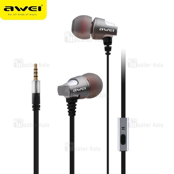 هندزفری سیمی AWEI ES-860i IN-Ear Headphones ساختار تو گوشی