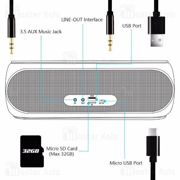 اسپیکر بلوتوث ضد آب هاپ استار Hopestar H19 24W Bluetooth Speaker