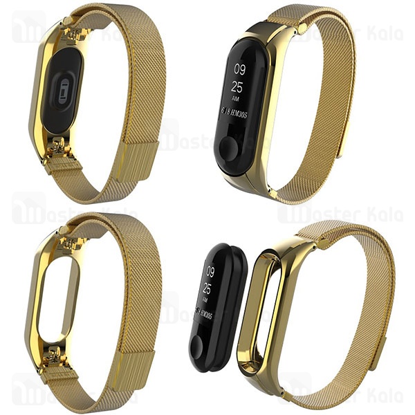 بند فلزی دستبند سلامتی شیائومی Xiaomi Mi Band 3 Milanese Strap