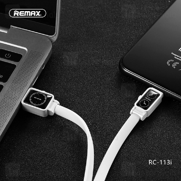 کابل لایتنینگ ریمکس Remax RC-113i Watch طرح ساعت با توان 2.4 آمپر