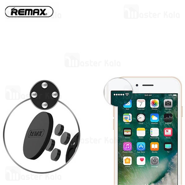 هولدر و پایه نگهدارنده موبایل ریمکس Remax RM-C30 Metal Holder Sticker مگنتی