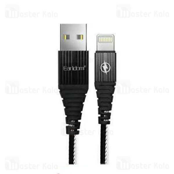 کابل لایتنینگ Earldom EC-051i Metal Nylon بدنه کنفی با توان 2.4 آمپر