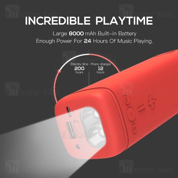 اسپیکر بلوتوثی چراغ قوه Puridea i2 Portable Bluetooth Speaker 8000mAh