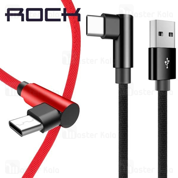 کابل شارژ Type C راک ROCK L-shape Type C RCB0602 با توان 2.0 آمپر