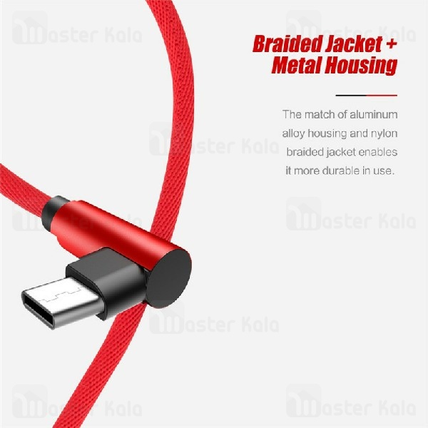 کابل شارژ Type C راک ROCK L-shape Type C RCB0602 با توان 2.0 آمپر