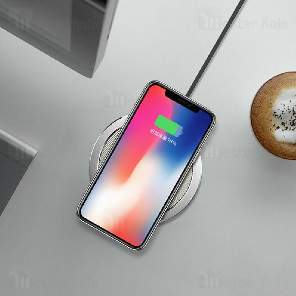 شارژر وایرلس 10 وات Rock Space DT-518Q W1 Pro Quick Wireless Charger