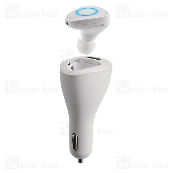 هندزفری و شارژر فندکی Roman R6000 Bluetooth Headset Car Charger