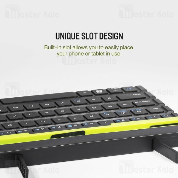 کیبورد بلوتوثی تاشو راک Rock R4 Multi-function Rollable Bluetooth Keyboard