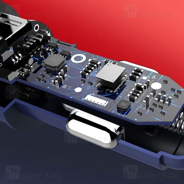 شارژ فندکی دو پورت راک Rock RCC0128 Sitor Car Charger با پورت تایپ سی 3 آمپر