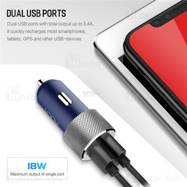 شارژر فندکی Rock RCC0130 Sitor Car Charger QC 3.0