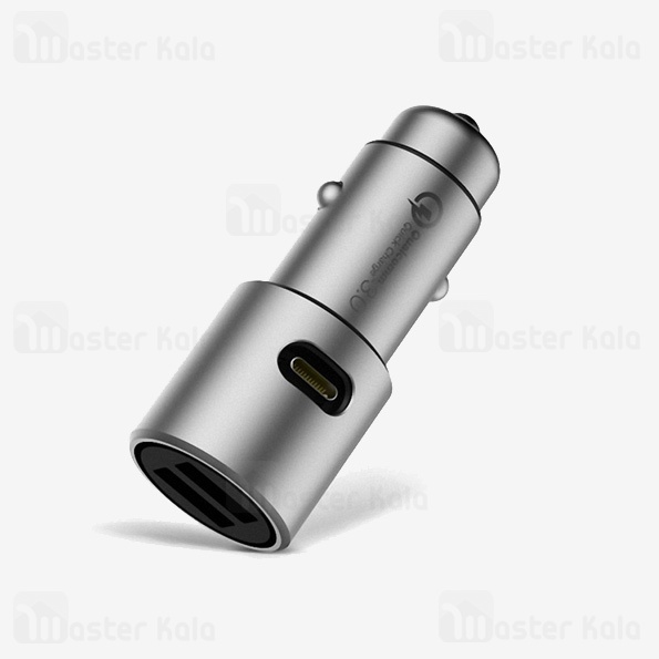 شارژر فندکی سه پورت شیائومی Xiaomi Zmi CZCDQ02ZM QC3.0 با پورت تایپ سی