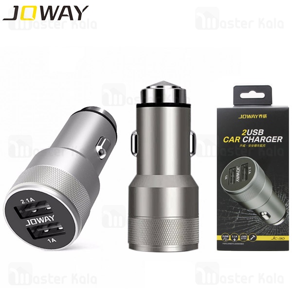 شارژر فندکی 2 پورت جووی Joway JC30 توان 2.1 آمپر