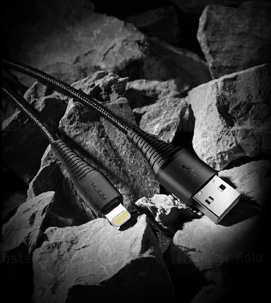 کابل لایتنینگ راک Rock Hi-Tensile توان 2.1 آمپر و طول 25 سانتی متر