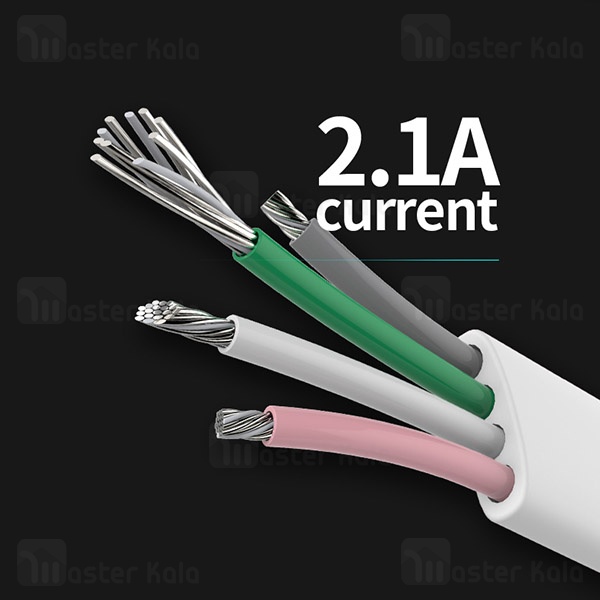 کابل آیفونی Rockspace Metal Lightning Auto Disconnect Data Cable