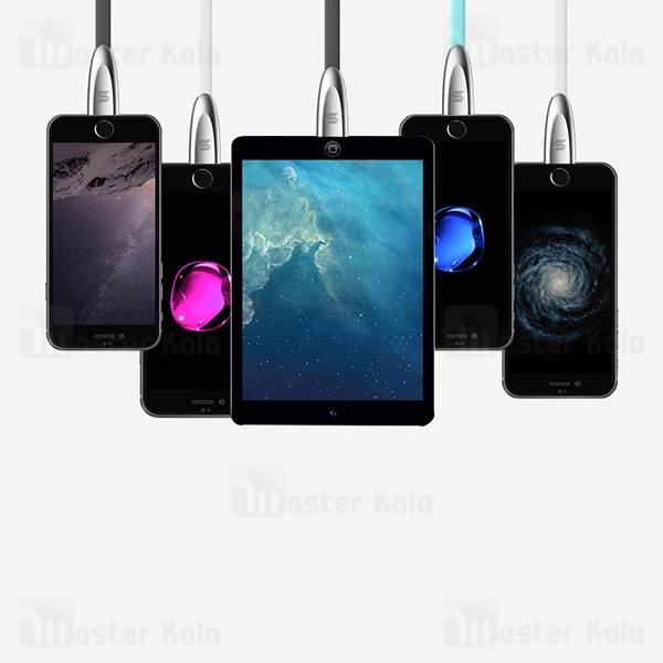 کابل آیفونی Rockspace Metal Lightning Auto Disconnect Data Cable