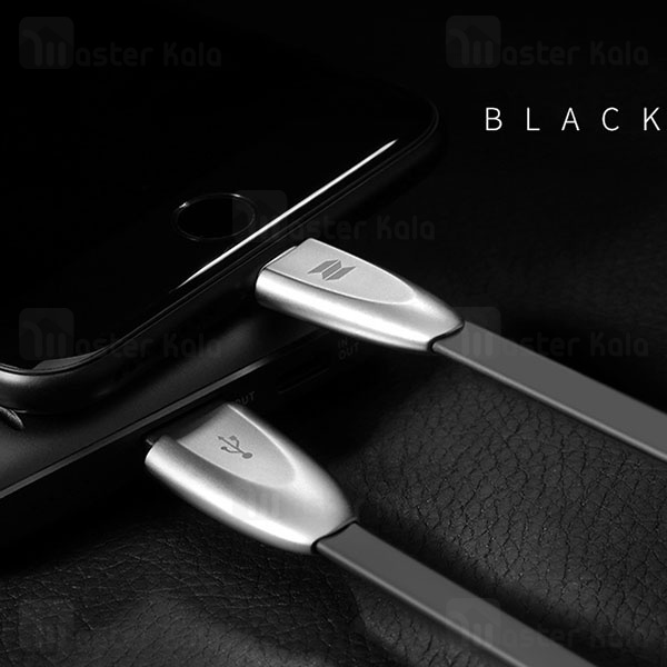 کابل آیفونی Rockspace Metal Lightning Auto Disconnect Data Cable