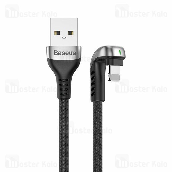 کابل آیفونی Baseus Green U-shaped lamp Mobile Game Lightning Cable CALUX-B09