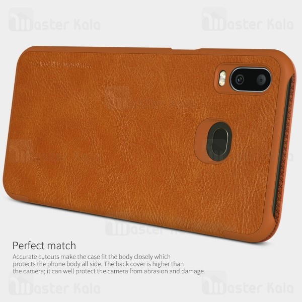 کیف چرمی نیلکین سامسونگ Samsung Galaxy A6s Nillkin Qin Leather Case