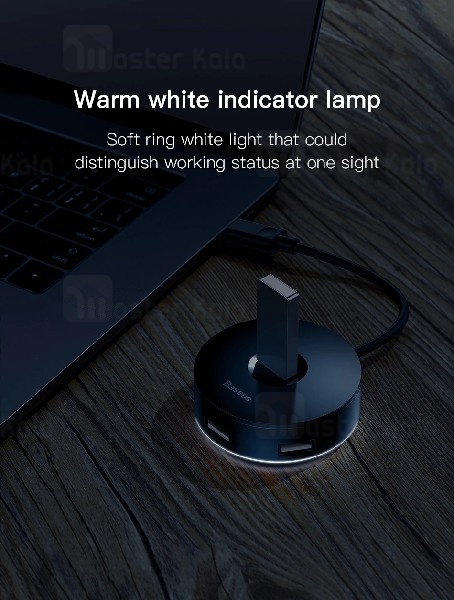 هاب 5 پورت بیسوس Baseus cahub-f01 Round Box Hub Adapter USB 3.0