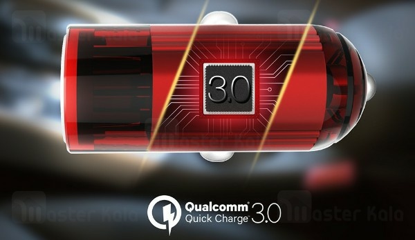 شارژر فندکی فست شارژ امی EMY MY-118Q Qualcomm 3.0 با کابل