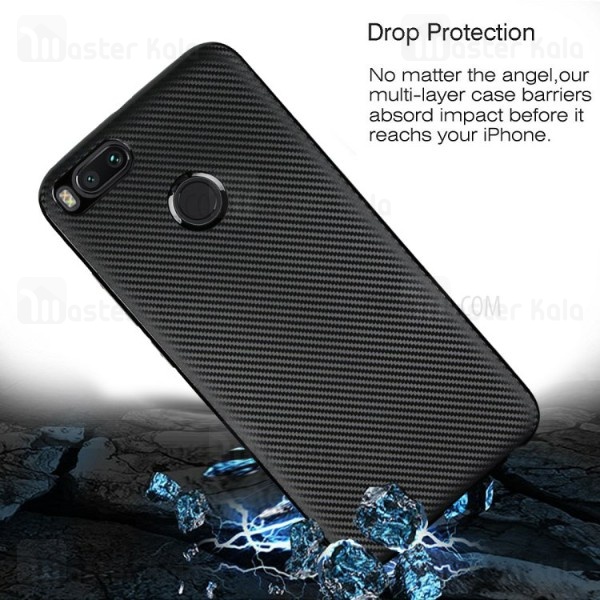 قاب فیبر کربنی Xiaomi Mi A1 / 5x Haimen Fiber Carbon Texture